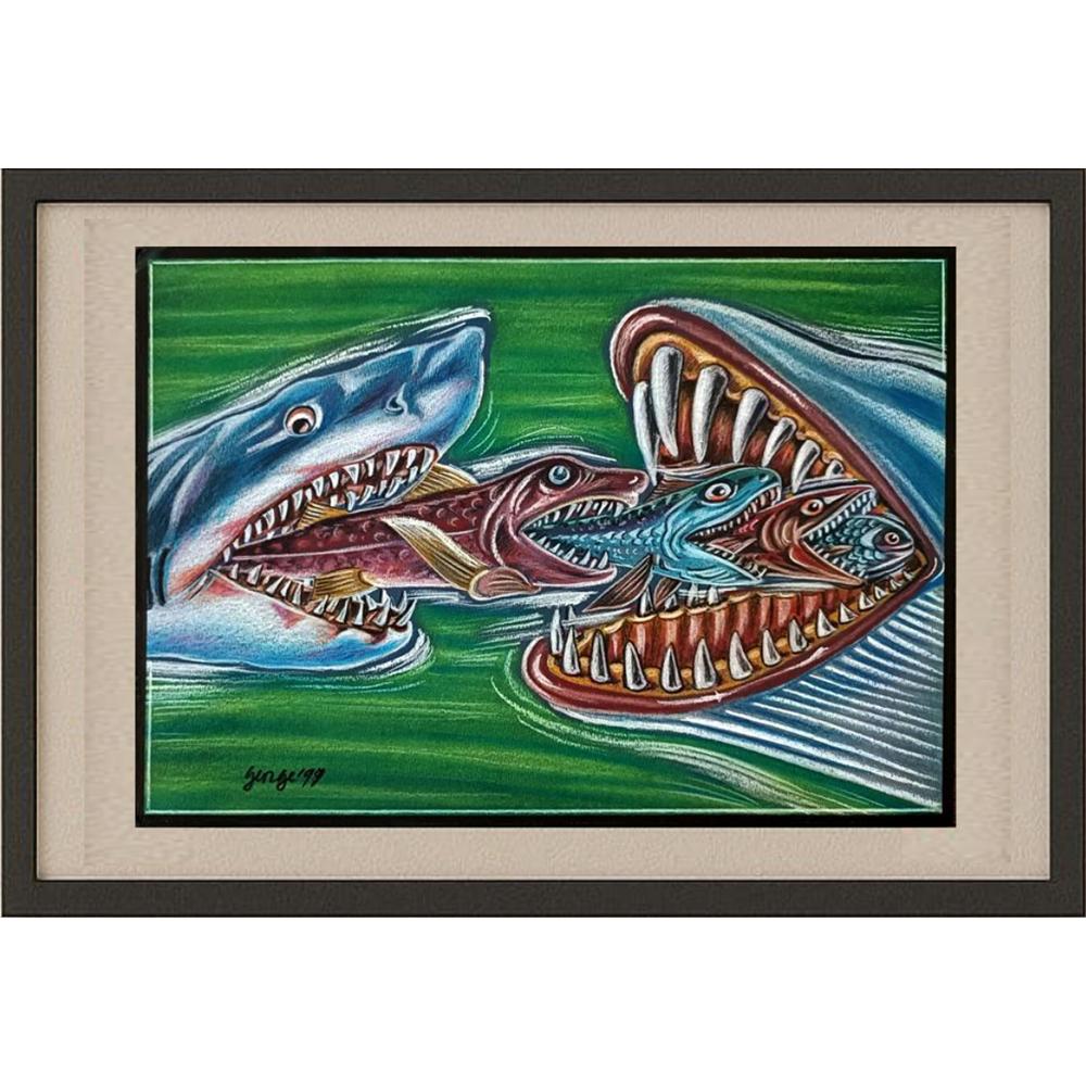 George Gavrileanu 29x21cm Orijinal Karikatür BOD02934