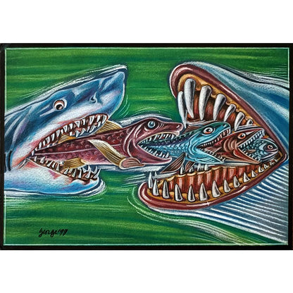 George Gavrileanu 29x21cm Orijinal Karikatür BOD02934