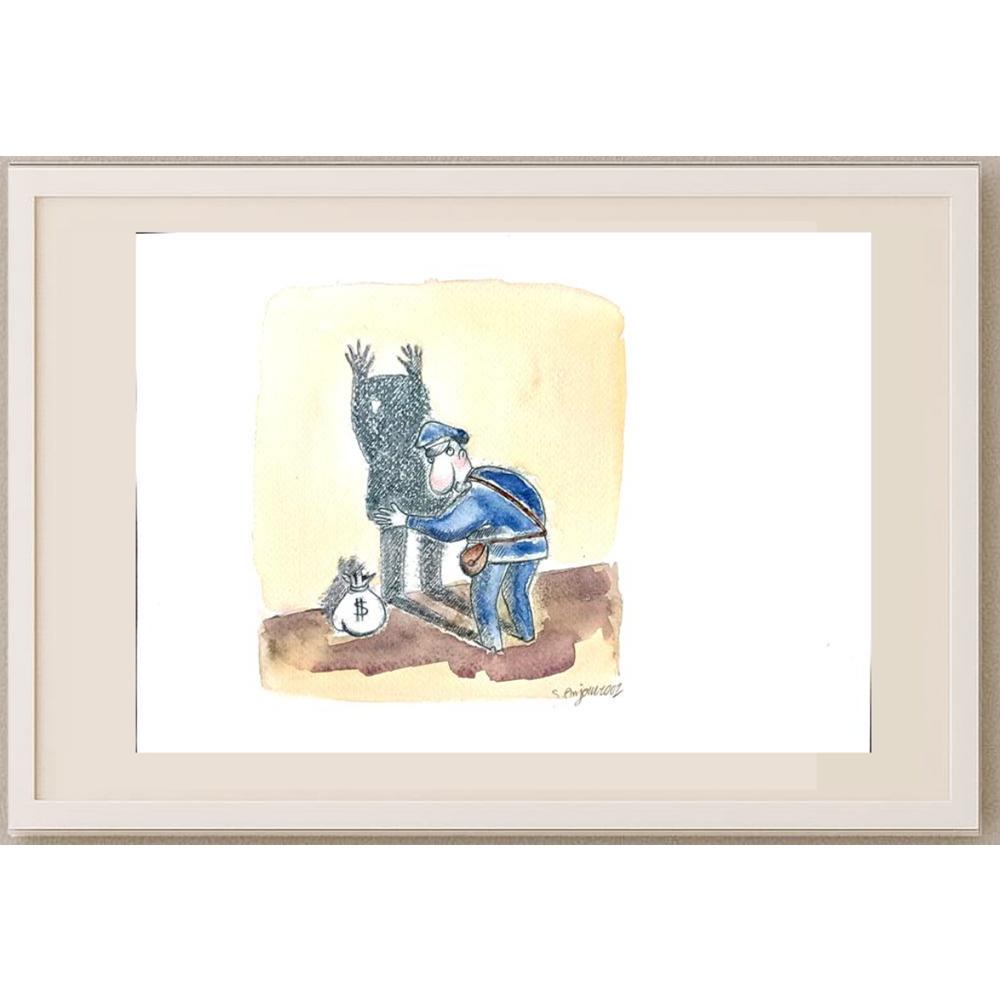 Sepideh Anjomrooz 29x21cm Orijinal Karikatür BOD02938