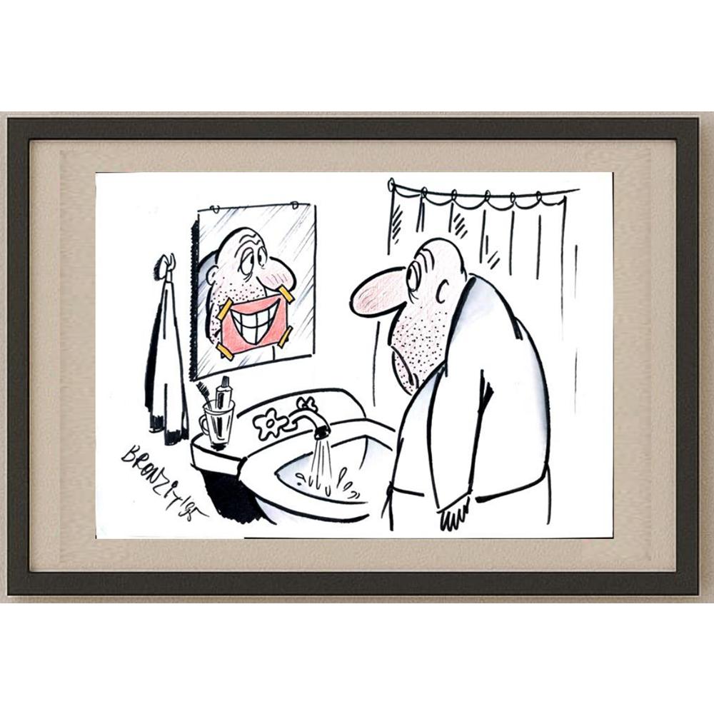 Konstantin Bronzit 29x21cm Orijinal Karikatür BOD02940