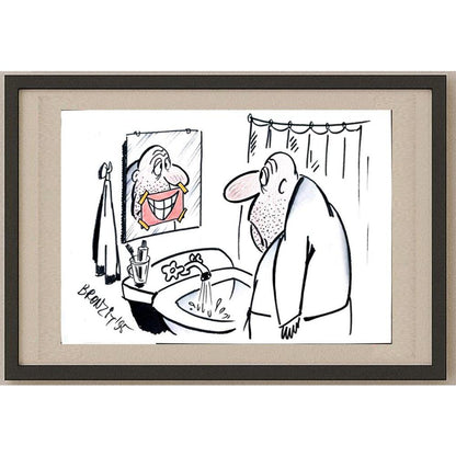 Konstantin Bronzit 29x21cm Orijinal Karikatür BOD02940