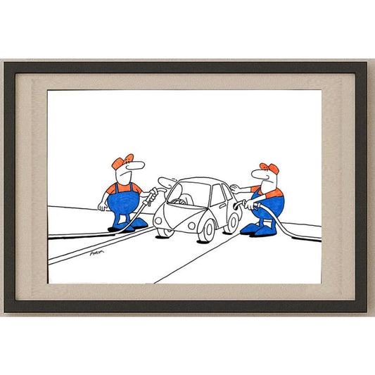Anton Kotreba 29x21cm Orijinal Karikatür BOD02943