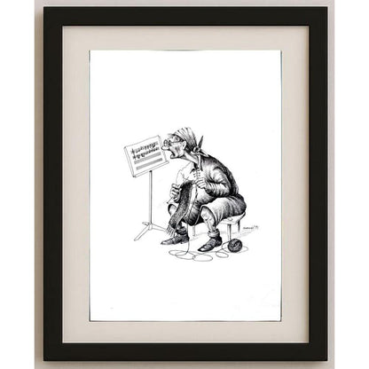 Andrejez Graniak 29x21cm Orijinal Karikatür BOD02944