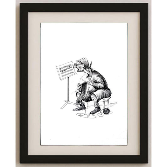 Andrejez Graniak 29x21cm Orijinal Karikatür BOD02944