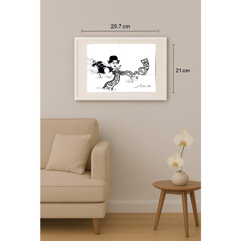 Gheorghita Ghinea Uriasu 29x21cm Orijinal Karikatür BOD02948