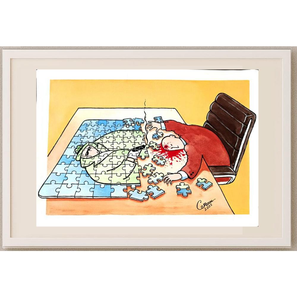 Mohammad Sadegh Koarei Shiraz 35x25cm Orijinal Karikatür BOD02953