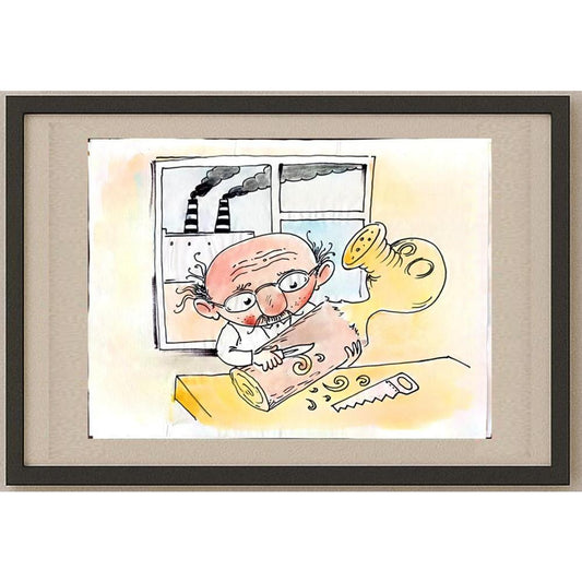 Chernyshev Nickolay 29x21cm Orijinal Karikatür BOD02955