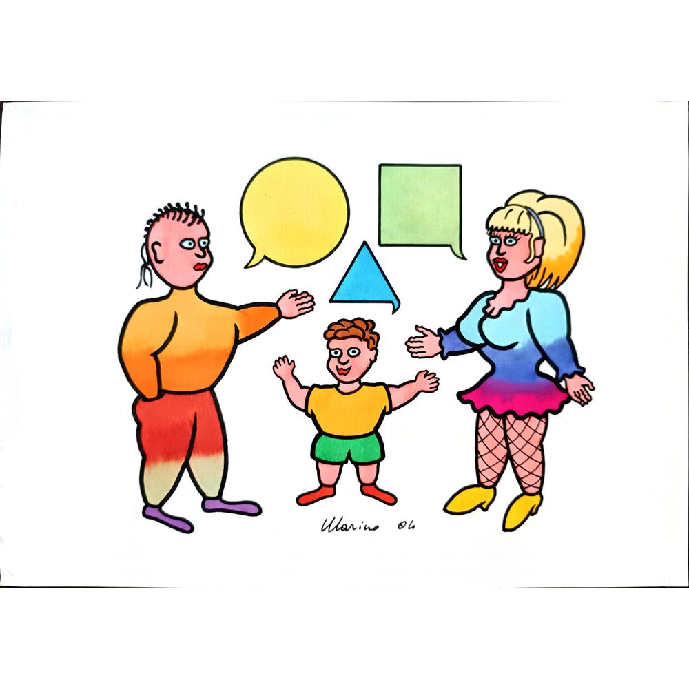Marino Tarizzo 29x21cm Orijinal Karikatür BOD02958