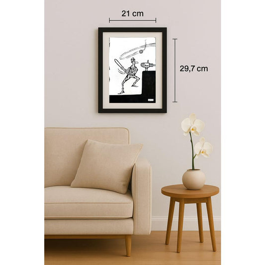 Li Guangjun 29x21cm Orijinal Karikatür BOD02959