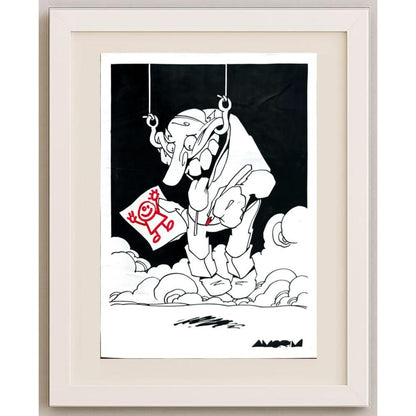 Costa Pereira 29x21cm Orijinal Karikatür BOD02962