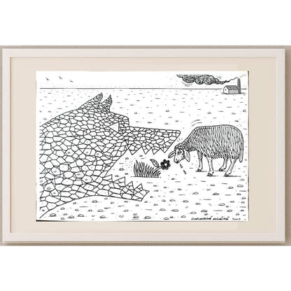 Mihaita Porumbita 29x21cm Orijinal Karikatür BOD02964