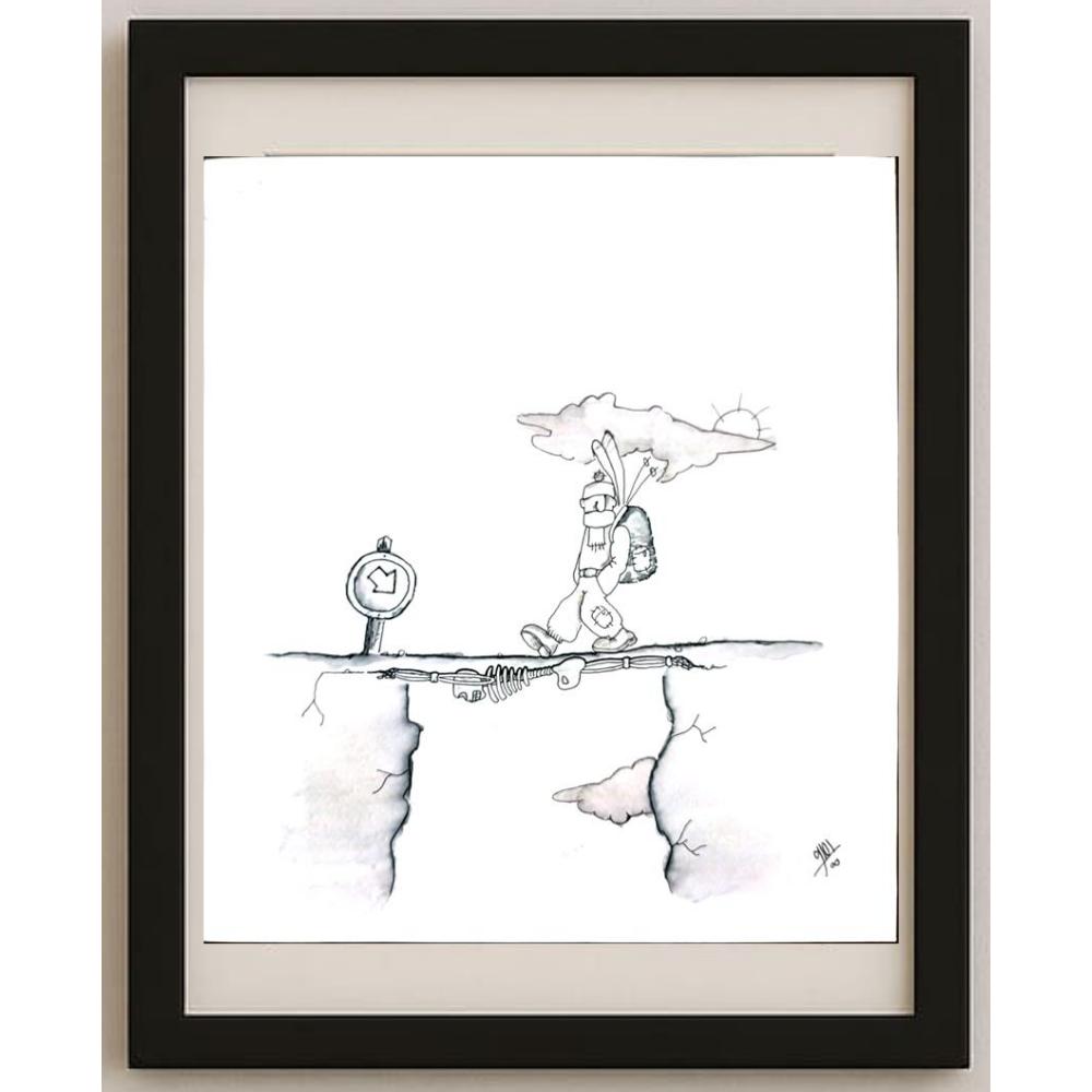 Amin Dost Balia 28x25cm Orijinal Karikatür BOD02966
