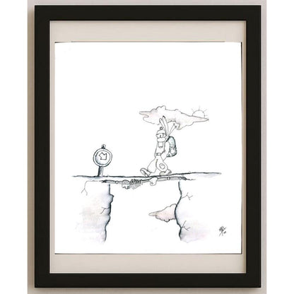 Amin Dost Balia 28x25cm Orijinal Karikatür BOD02966