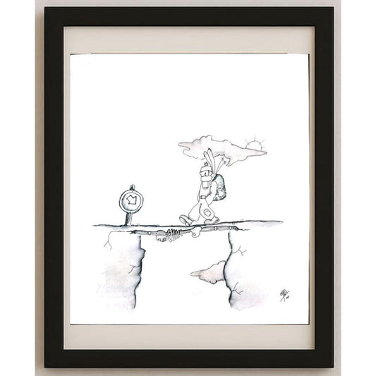 Amin Dost Balia 28x25cm Orijinal Karikatür BOD02966