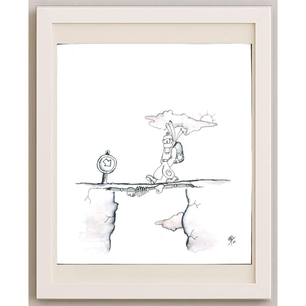 Amin Dost Balia 28x25cm Orijinal Karikatür BOD02966