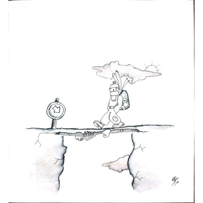 Amin Dost Balia 28x25cm Orijinal Karikatür BOD02966