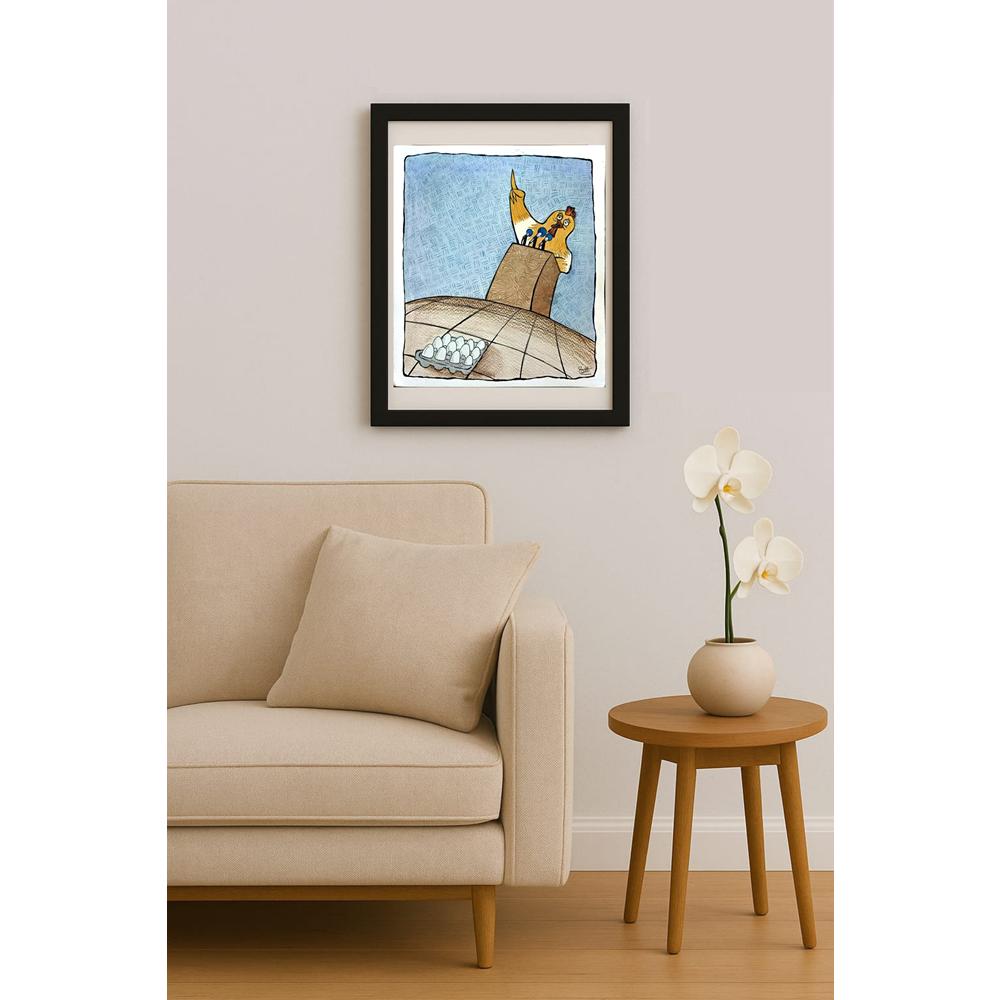 Somaye Babajani 25x25cm Orijinal Karikatür BOD02968