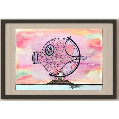 Nombre Fernando Tesada 29x21cm Orijinal Karikatür BOD02969