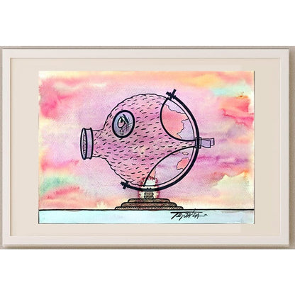 Nombre Fernando Tesada 29x21cm Orijinal Karikatür BOD02969