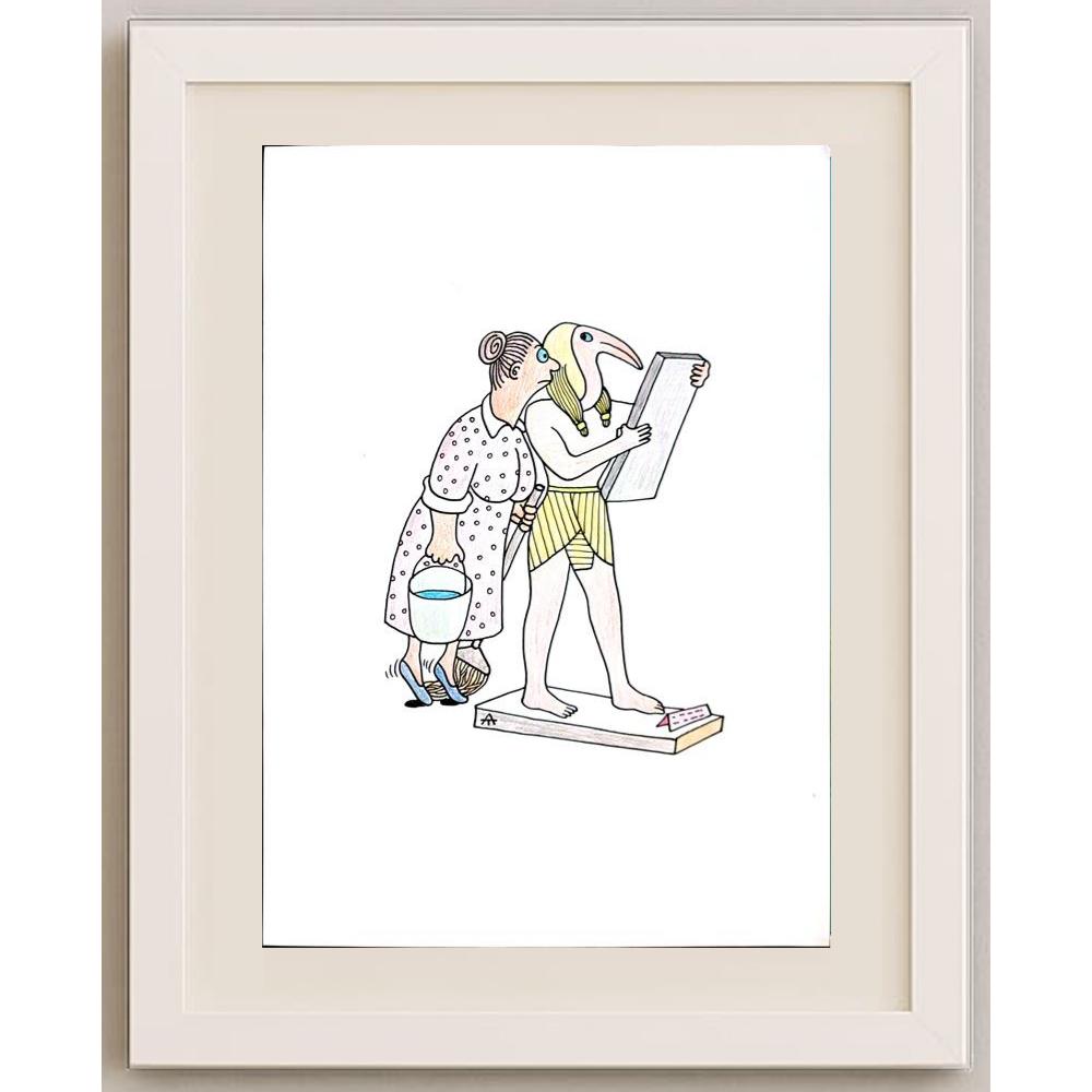 Alexei Talimonov 29x21cm Orijinal Karikatür BOD02971