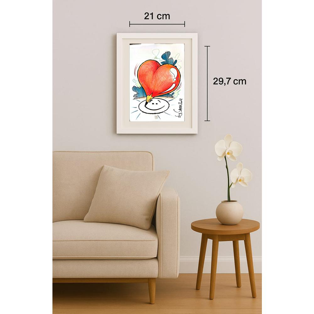 Mancos Sarro 29x21cm Orijinal Karikatür BOD02972