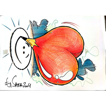 Mancos Sarro 29x21cm Orijinal Karikatür BOD02972