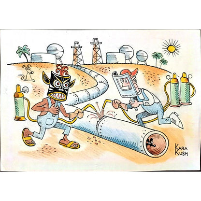 Ivan Karakosevic 29x21cm Orijinal Karikatür BOD02974