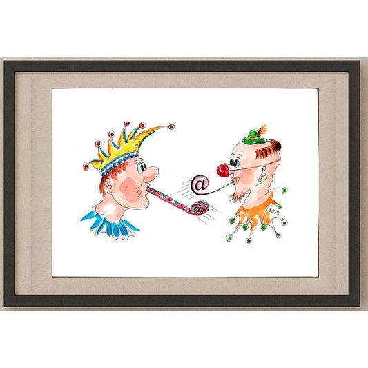 Winfried Besslich 29x21cm Orijinal Karikatür BOD02975