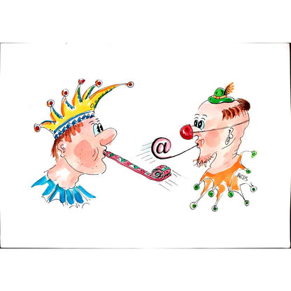 Winfried Besslich 29x21cm Orijinal Karikatür BOD02975