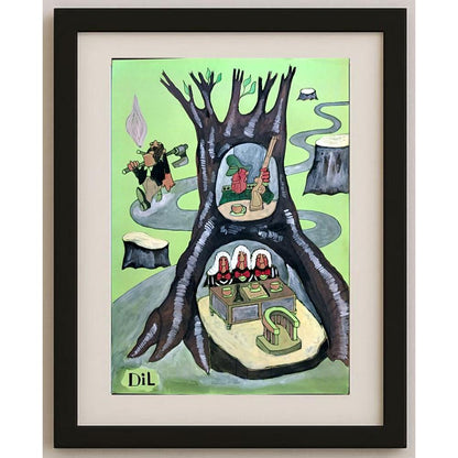 Dilyan Dochev 29x21cm Orijinal Karikatür BOD02977