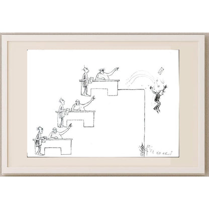 Ali Divandari 29x21cm Orijinal Karikatür BOD02981