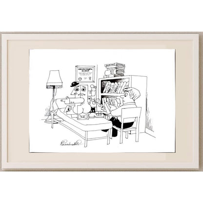 Mohammed Fiezabadi 29x21cm Orijinal Karikatür BOD02983