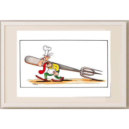 Tadeusz Krotos 29x21cm Orijinal Karikatür BOD02985