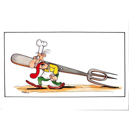 Tadeusz Krotos 29x21cm Orijinal Karikatür BOD02985