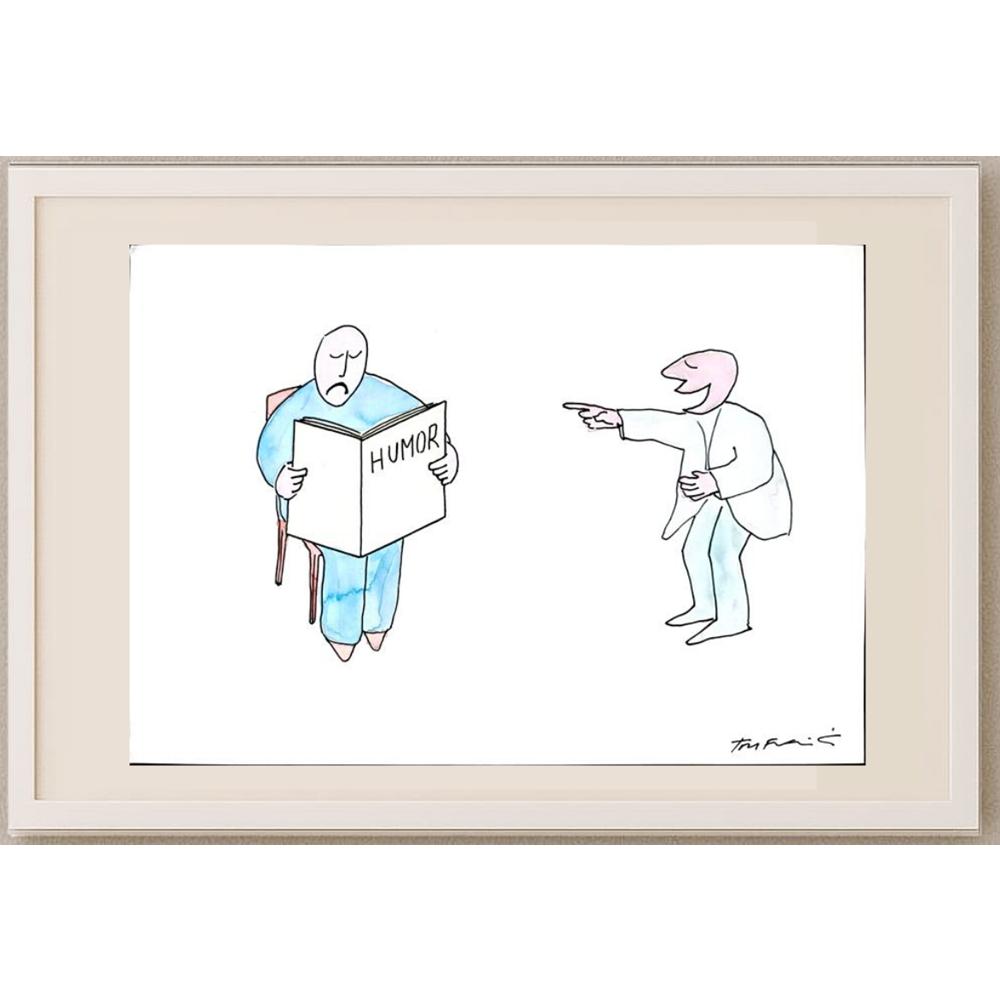 Slobodan Trifkovic 29x21cm Orijinal Karikatür BOD02989