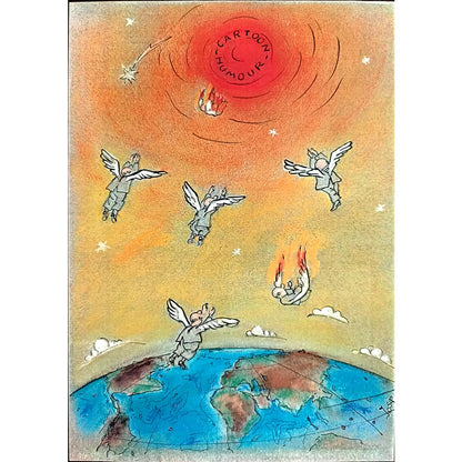 Irina Iosip 29x21cm Orijinal Karikatür BOD03000