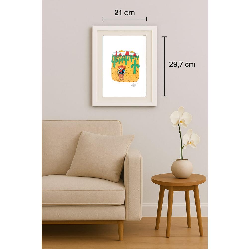 Alhas Careghi 29x21cm Orijinal Karikatür BOD03003