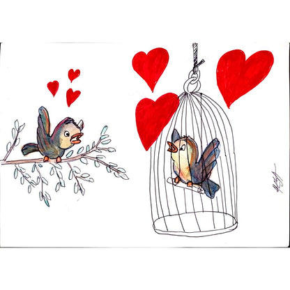 Nedeljko Deretic 29x21cm Orijinal Karikatür BOD03005