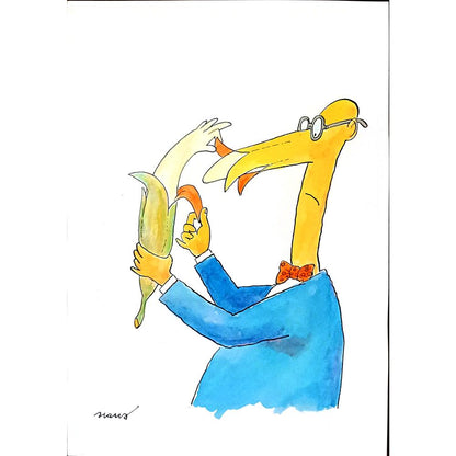 Ivan Haramija 29x21cm Orijinal Karikatür BOD03011