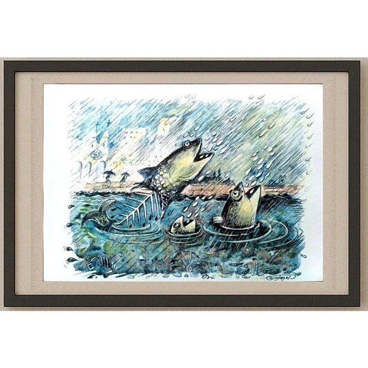 Wolfgang Schlegel 29x21cm Orijinal Karikatür BOD03025