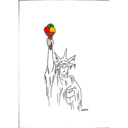 Valerio Marini 29x21cm Orijinal Karikatür BOD03026
