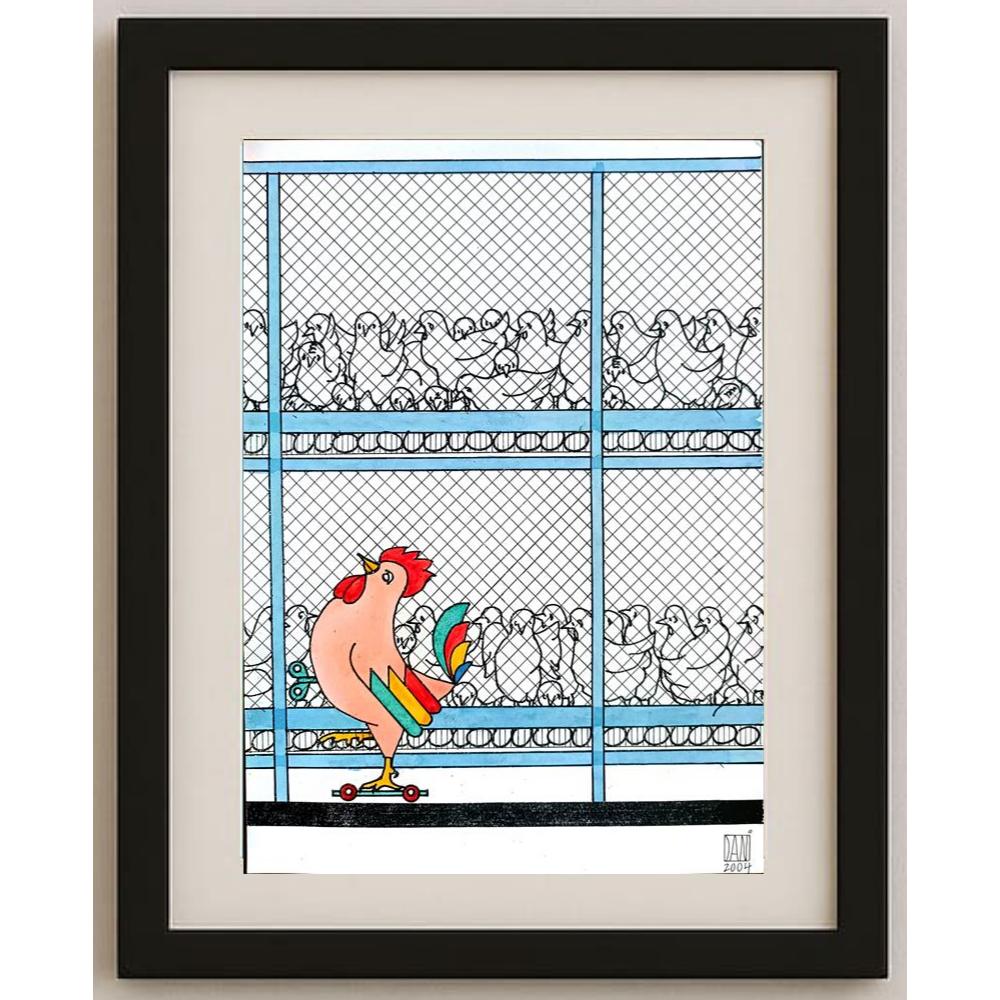 Mihai Danleiescu 29x21cm Orijinal Karikatür BOD03030