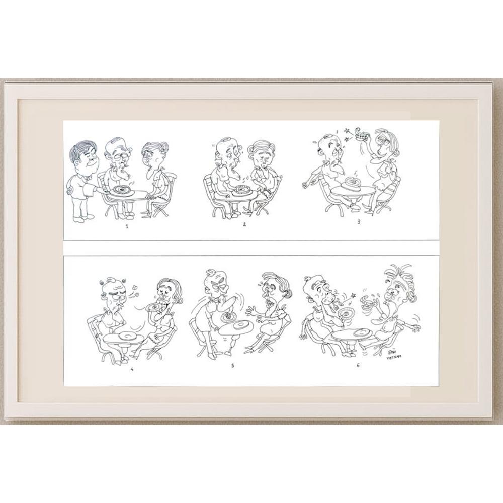Phung Hai Le 29x21cm Orijinal Karikatür BOD03031