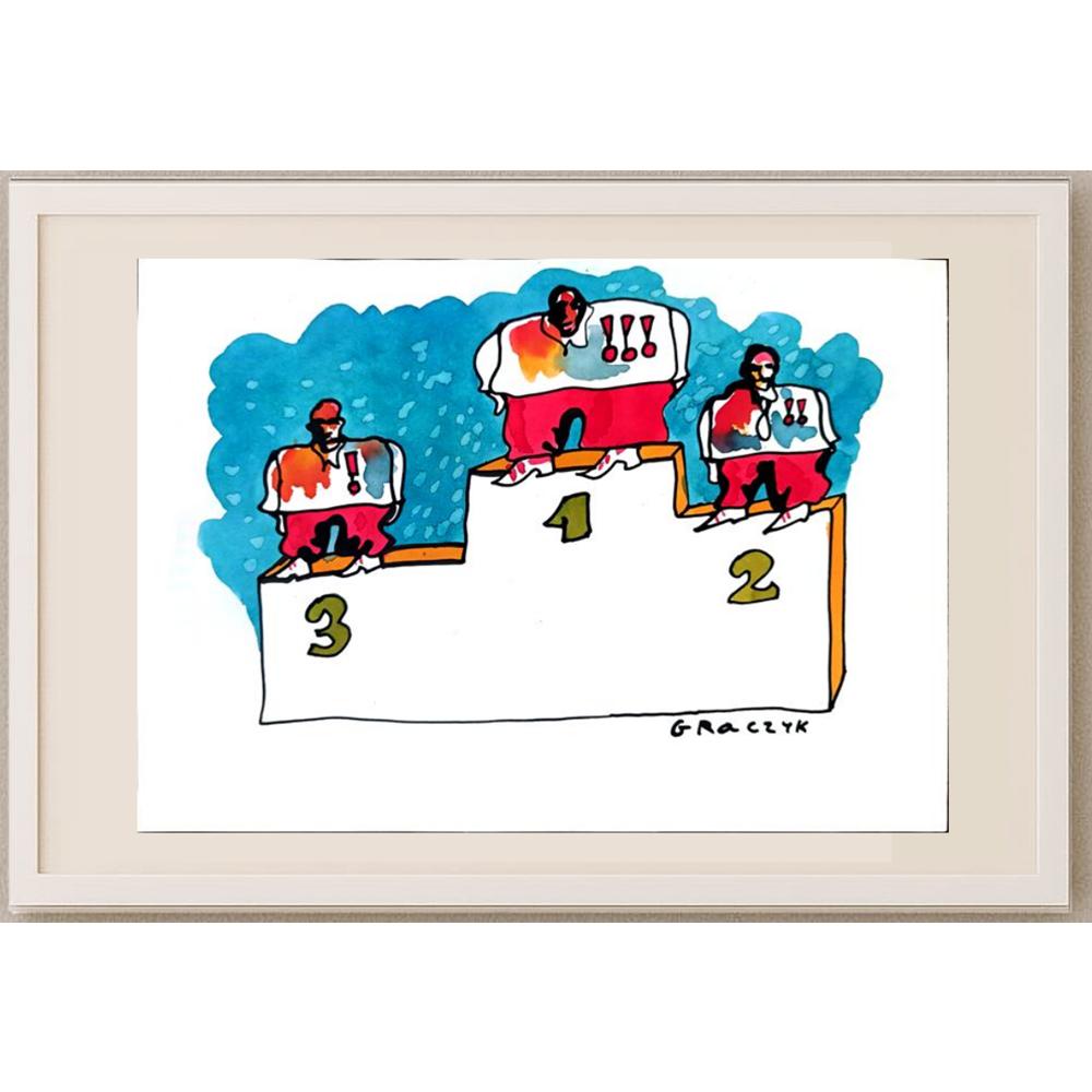 Michal Graczyk 29x21cm Orijinal Karikatür BOD03035