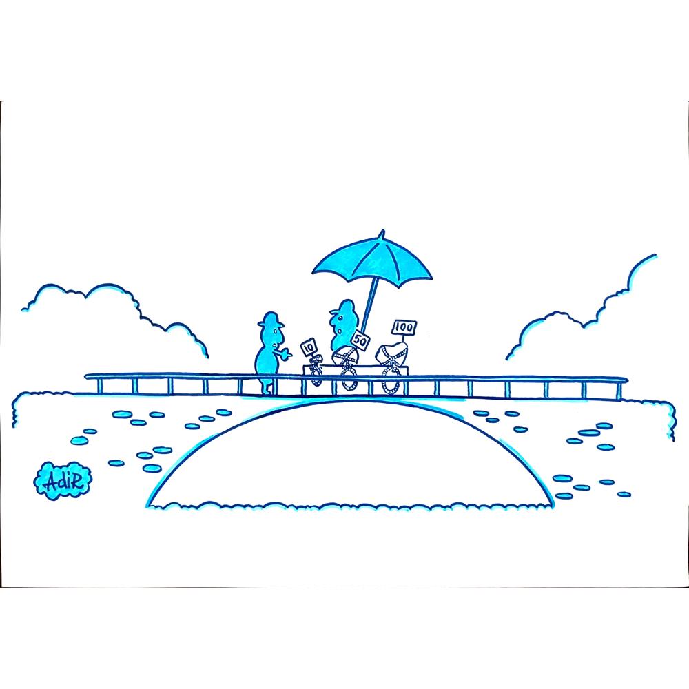 Adrian Rus 29x21cm Orijinal Karikatür BOD03037