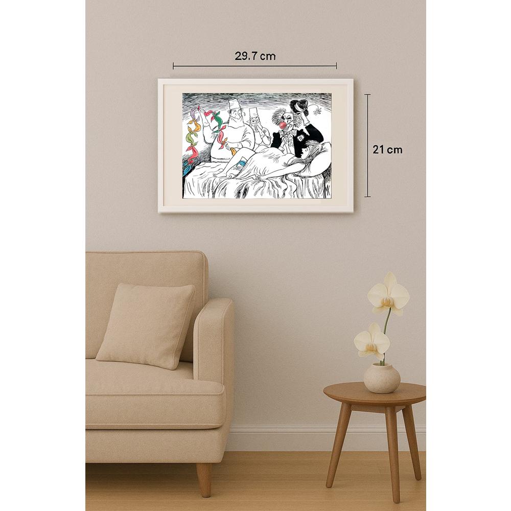 Nickolaj Kapusta 29x21cm Orijinal Karikatür BOD03041