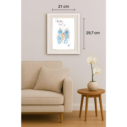 Husan Sodiqov 29x21cm Orijinal Karikatür BOD03042
