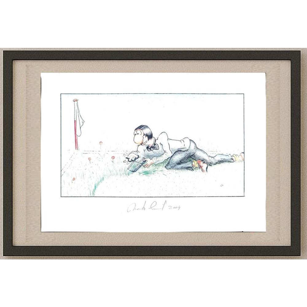 Moritz Emil 29x21cm Orijinal Karikatür BOD03043