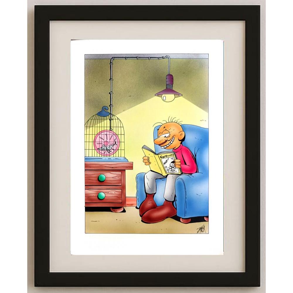 Patrick Heymansi 29x21cm Orijinal Karikatür BOD03049