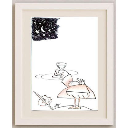 Özgen Özmen 29x21cm Orijinal Karikatür BOD03051